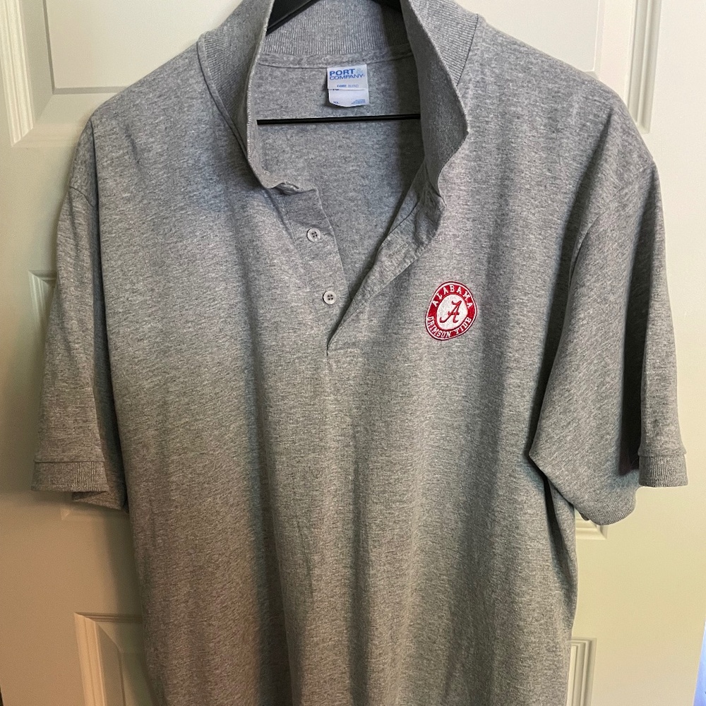Gray University of Alabama Mens Polo Size XL (Never Worn)